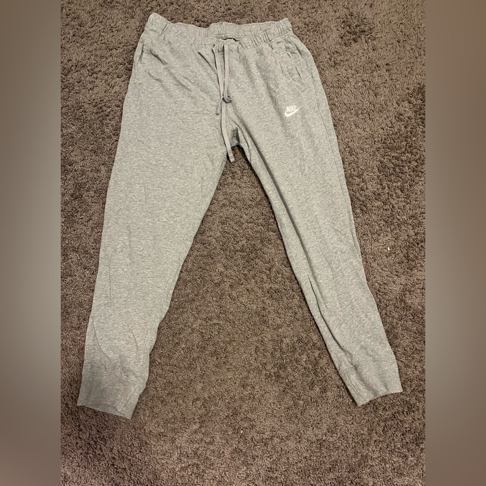Grey Nike joggers